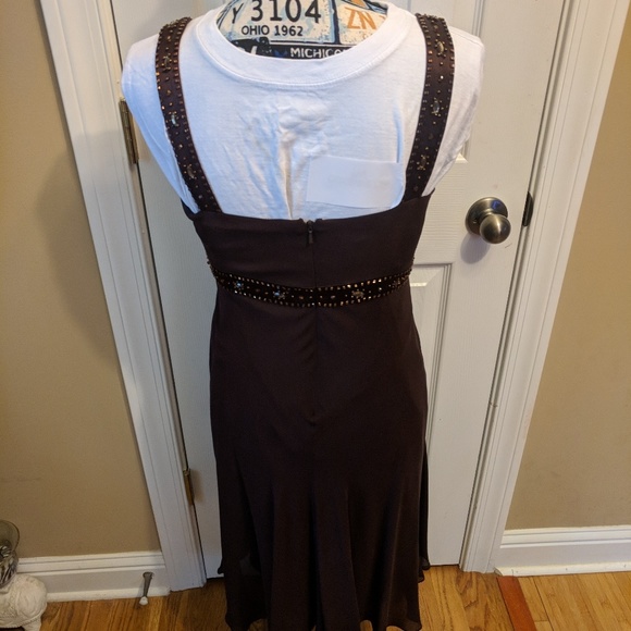 NWOT-JONES NEW YORK FORMAL BROWN DRESS - Picture 4 of 8